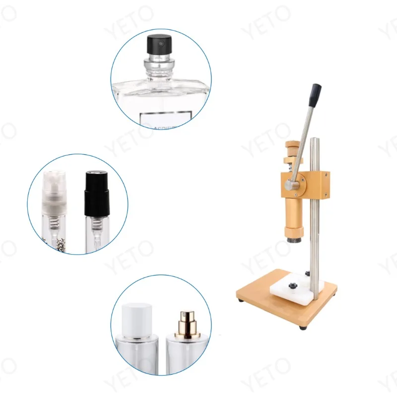 

Sealing Operated New 13mm 15mm 17mm 20mm Water Jar Capper Perfume Crimping machine Operate Perfume Capping Machine