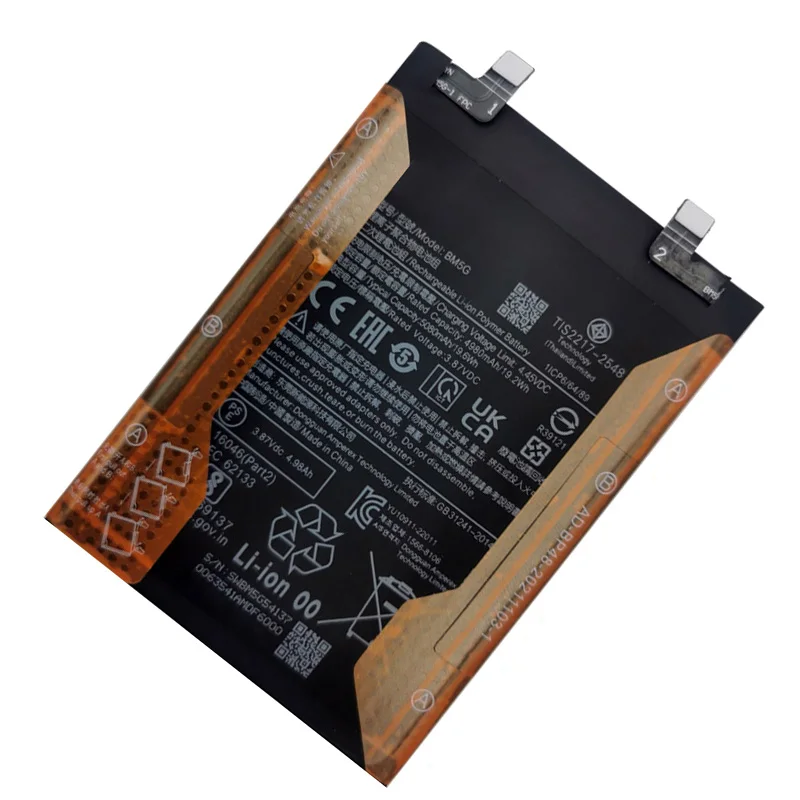 New Original BM5G Battery For Xiaomi Redmi note11T Pro / Pocophone X4 GT / Poco X4 GT Repair Part Capacity Phone Battery Bateria