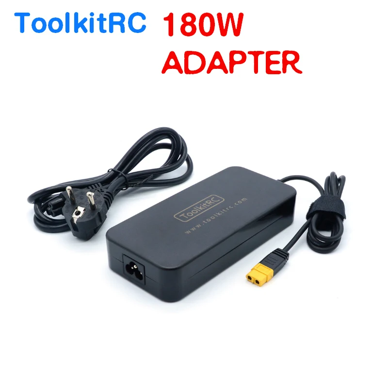 

ToolkitRC AC адаптер питания 180 Вт Выходная мощность XT60 разъем 19,5 в A для RC LiPo зарядное устройство