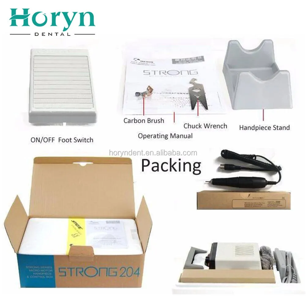 Forte sem escova tipo E den tal Lab Micromotor Handpiece