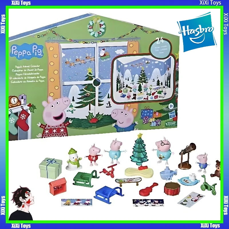 

Peppa Pig Peppa’s Kids Advent Calendar Contains 24 Surprise Toys 4 Holiday Family Figures Model Children's Christmas Gifts