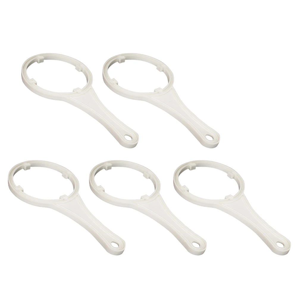 

5pcs Filter Wrench for Water Purifier Housing Replacement Durable Plastic RO Tool Fits 10 Inch Standard Housings Hand