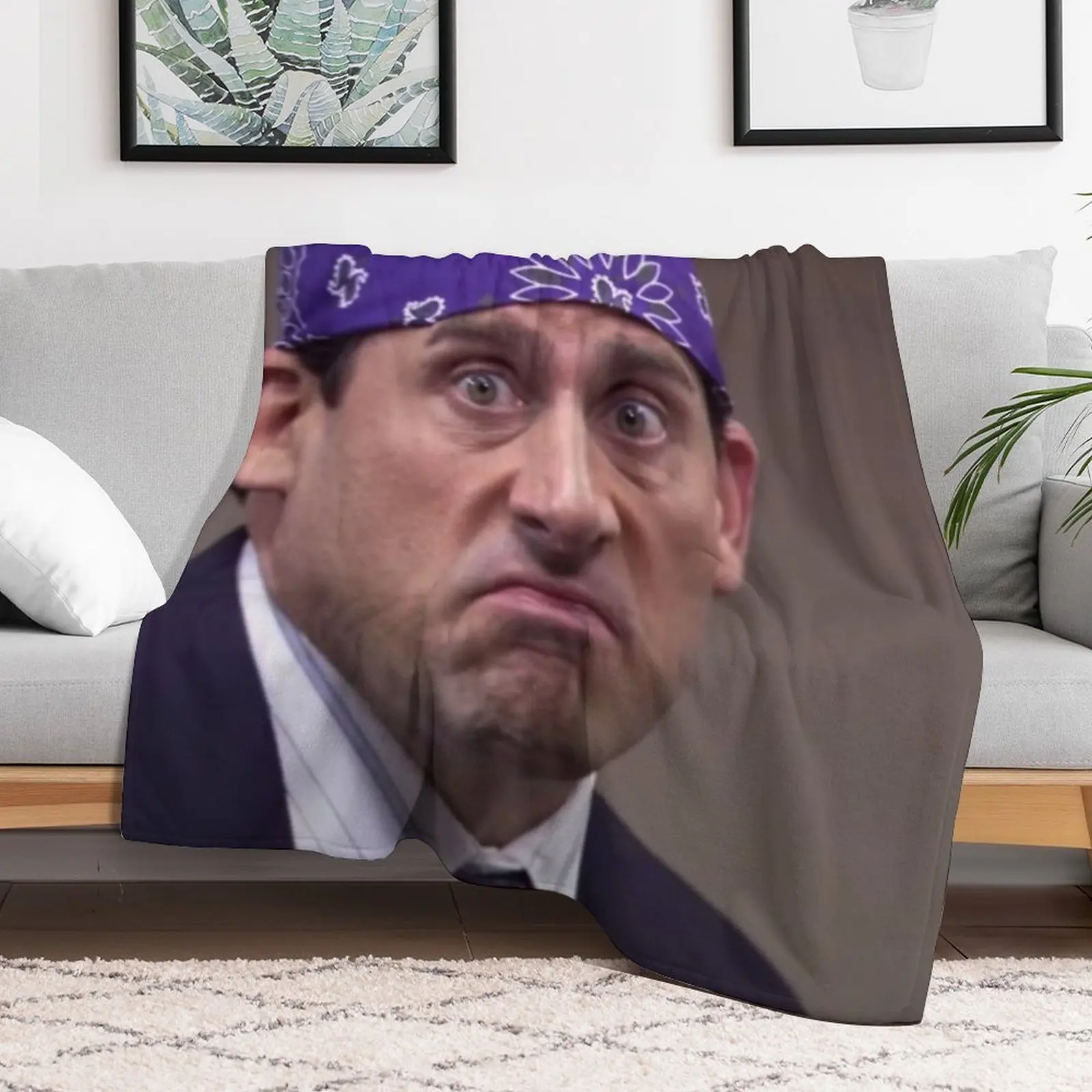 Prison Mike Throw Blanket For Sofa Thin bed plaid Hair Blankets