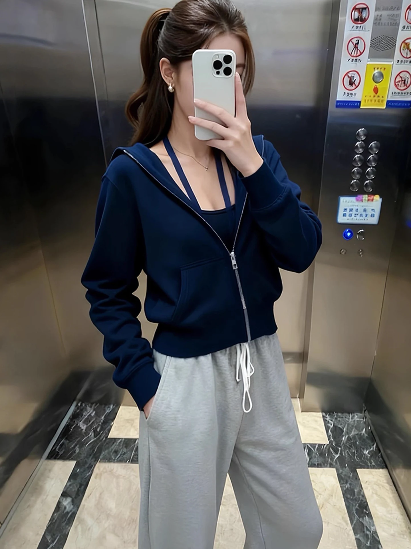 

Толстовка на молнии с капюшоном, верхняя одежда, женская осенне-зимняя ленивая верхняя одежда, прочный вязаный хлопковый повседневный ор пальто