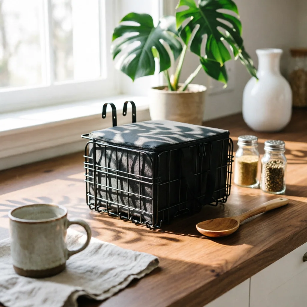 Cycling Commuter Bag - インナーバッグ付きサイクルバスケット 折りたたみ式 クイックリリース 錆びにくい 通勤、通学、雑用に最適