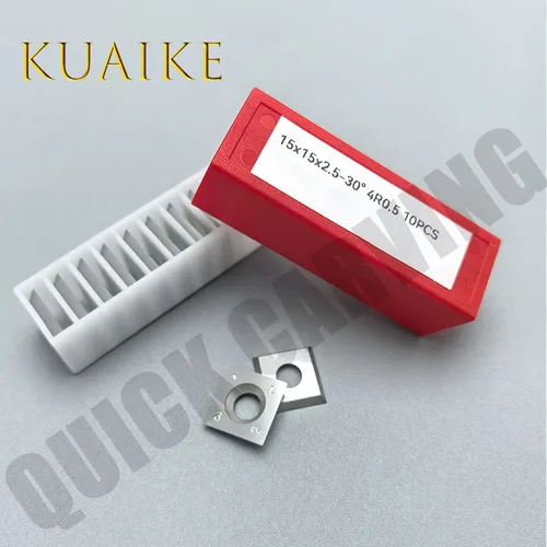 Imagen 2 del producto 10 Uds hojas de inserción broca cepilladora de madera broca enrutadora herramientas de carpintería cuchillas reemplazables 12x12x1,5 15x15x2,5