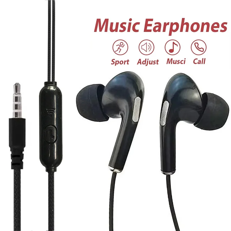 In Ear Music Headset Heavy Bass Stereo For iPhone Xiaomi Huawei Android Noise Reduction Sound Sports Running Music Accessory Kit