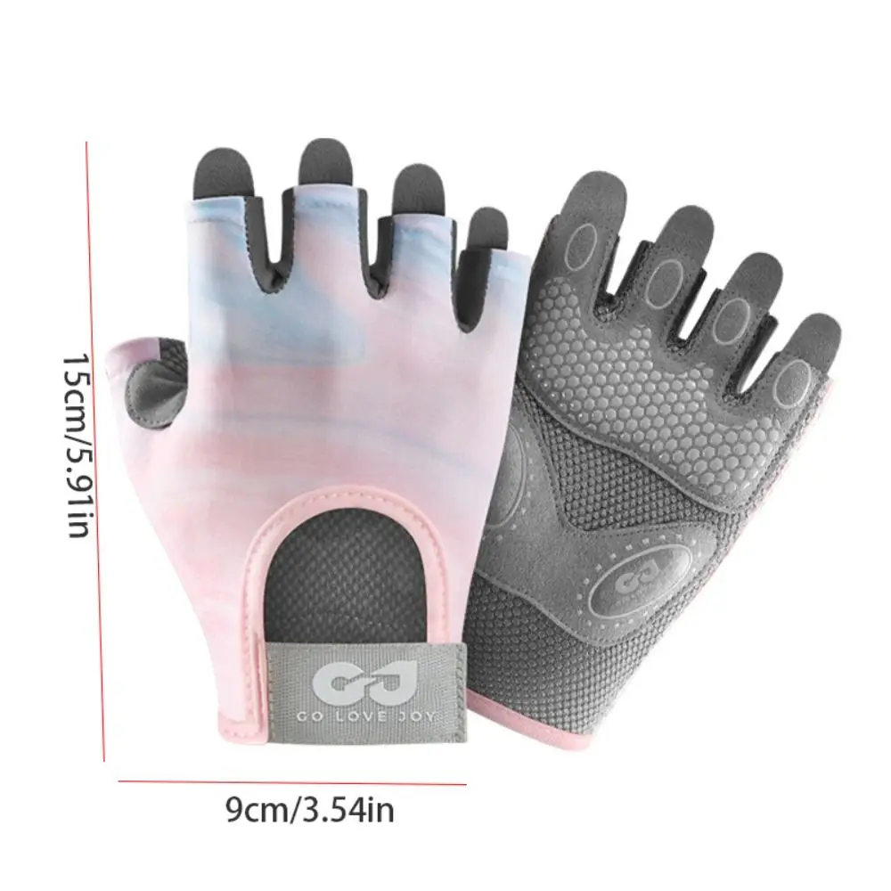 Half Finger Half Finger Gloves Nylon Breathable Workout Gloves Non-slip Multiple Colors Bodybuilding Gloves Lifting
