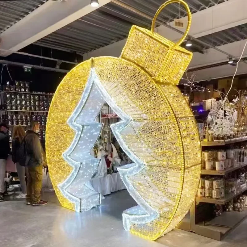 Waterproof LED Arched Star Light Giant Luminous 3D Christmas Deer Outdoor Landscape Decoration for Halloween Holiday