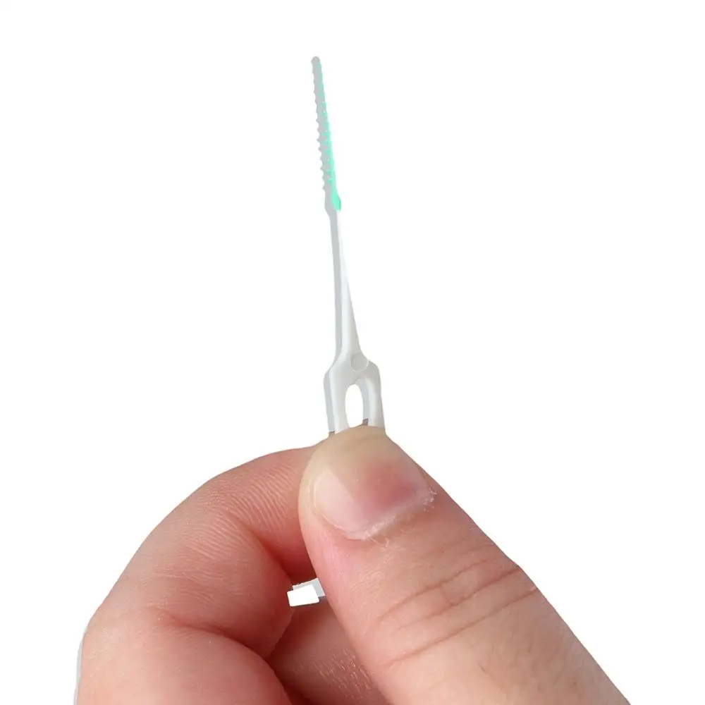 160Pcs Clean Between Teeth Silicone Interdental Brushes Orthodontics Braces Teeth Care Toothpicks Brushes with Thread