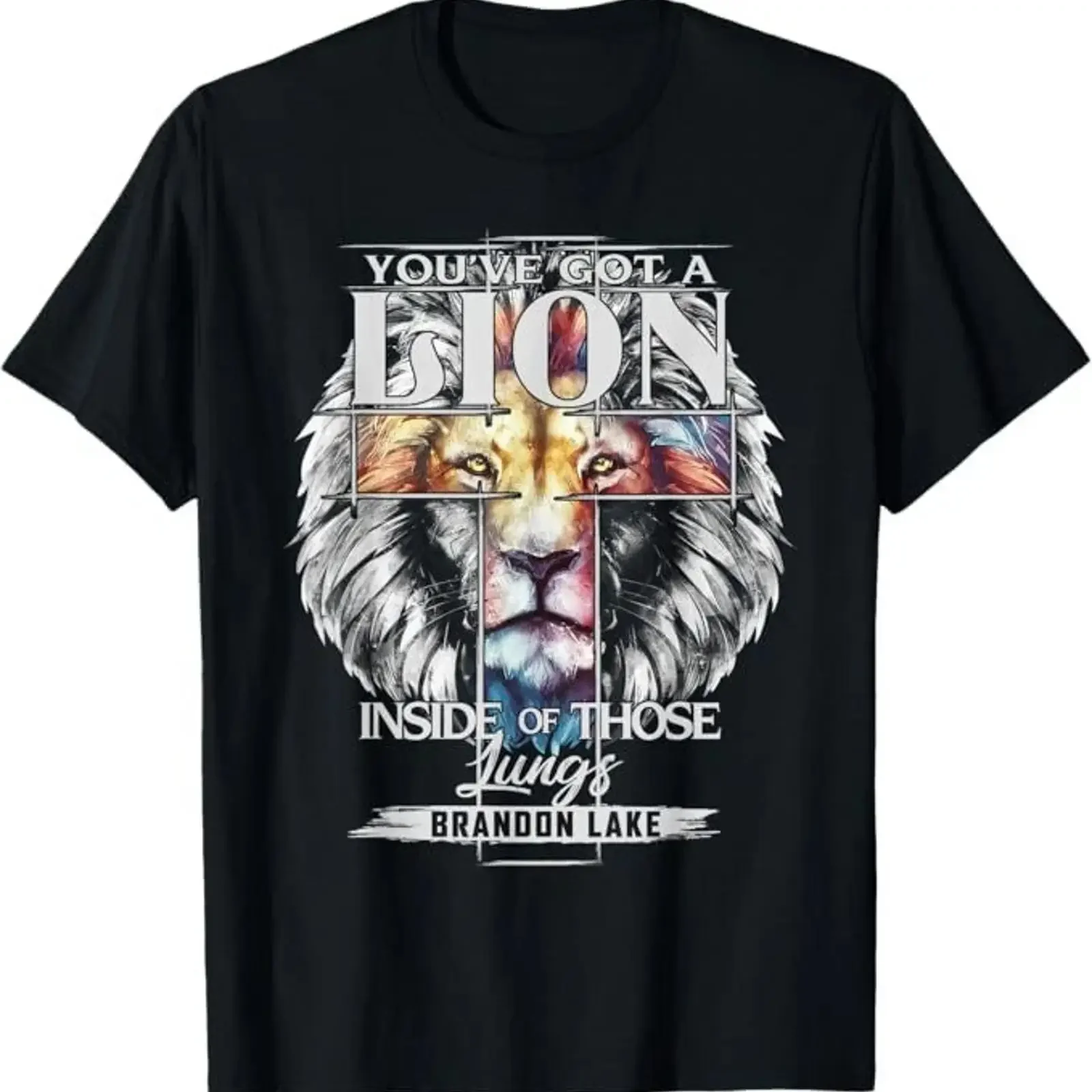 Let Your Lion Out Brandon Lake Merch Praise Jesus T Shirt vintage Washed Slightly streetwear Stylish Stretched homme Casual