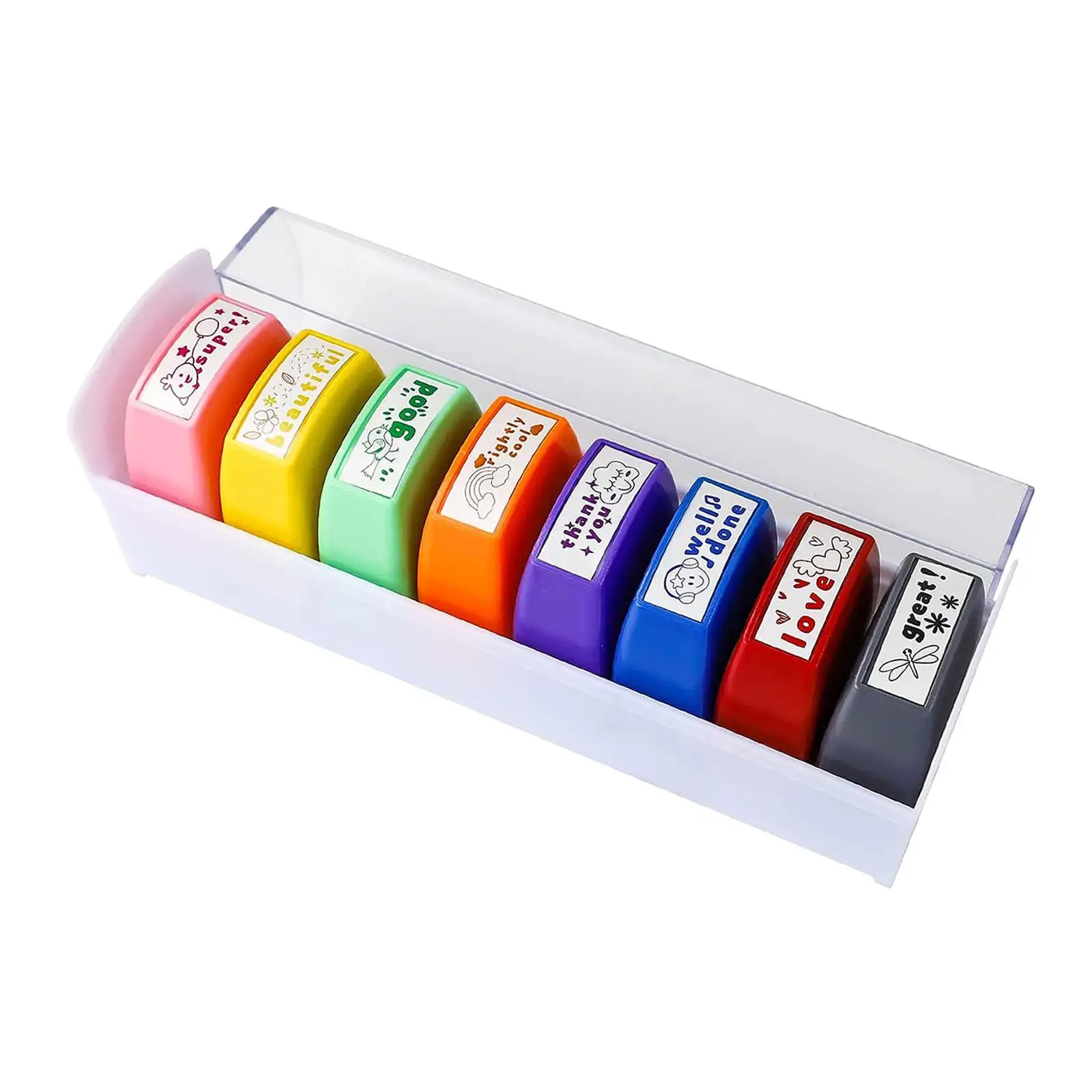 8 Teacher Stamp Set Teacher Gifts Thank You Gift for Men Women Colorful