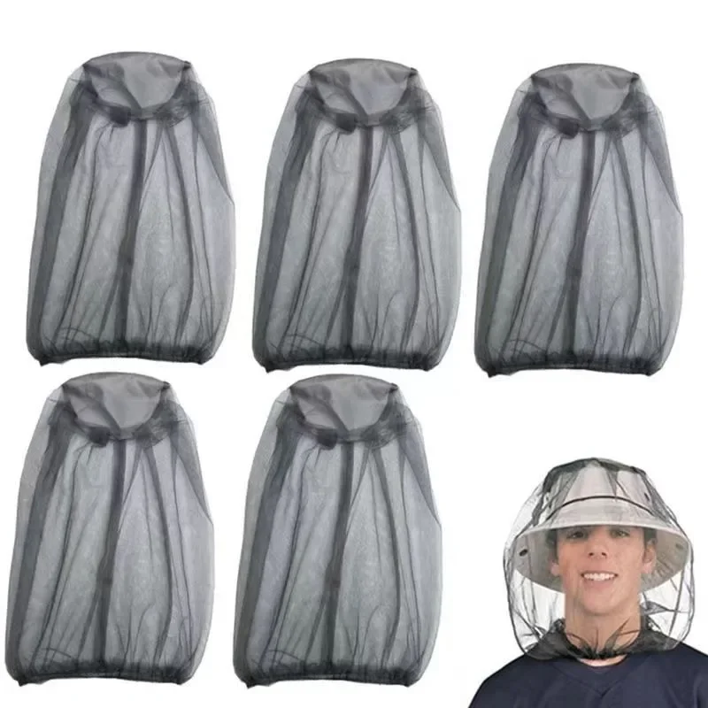 Gorro antimosquitos para exteriores, gorro de pesca, gorro para mantener las abejas a prueba de insectos, cubierta de red, máscara de gasa transpirable y a prueba de sol