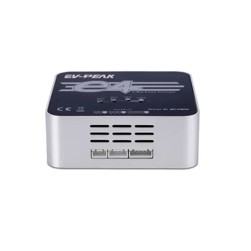 

Оптовый поставщик из Китая - Peak E4 Литий-ионное сбалансированное зарядное устройство AC110-240V Встроенный импульсный источник питания Дисплей