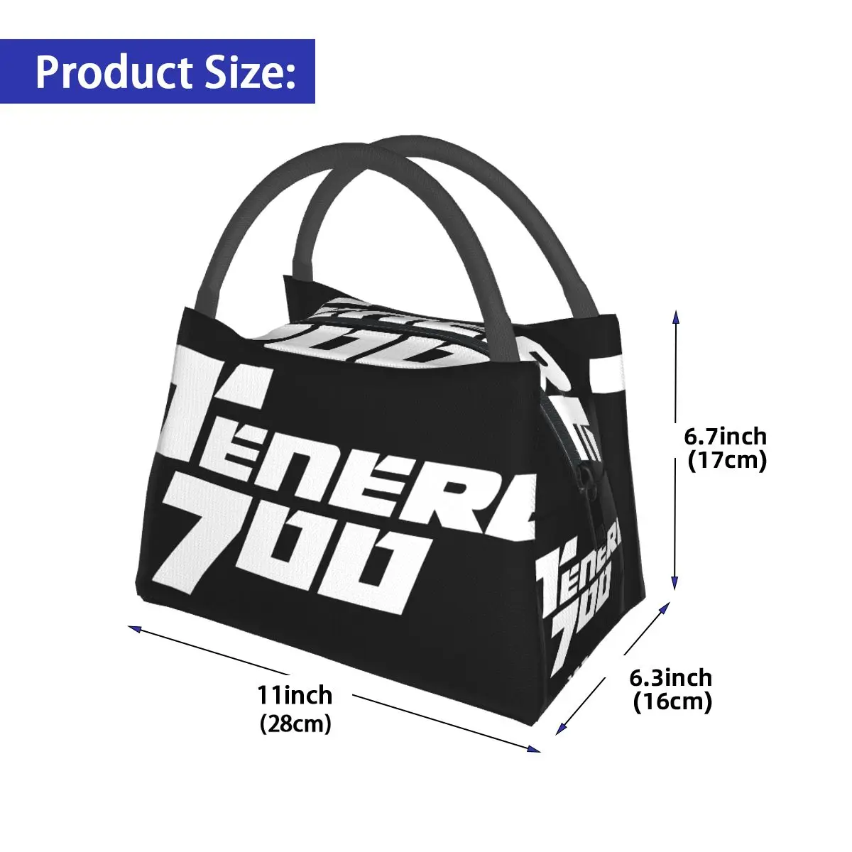 Teneres 700 Motorcycle Logo Portable insulation bag for Cooler Food Office Pinic Container