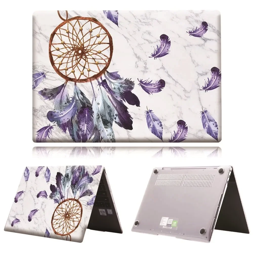 Funda de repuesto para ordenador portátil Huawei MateBook 16 2021, carcasa para portátil con patrón de serie de plumas, accesorios para ordenador