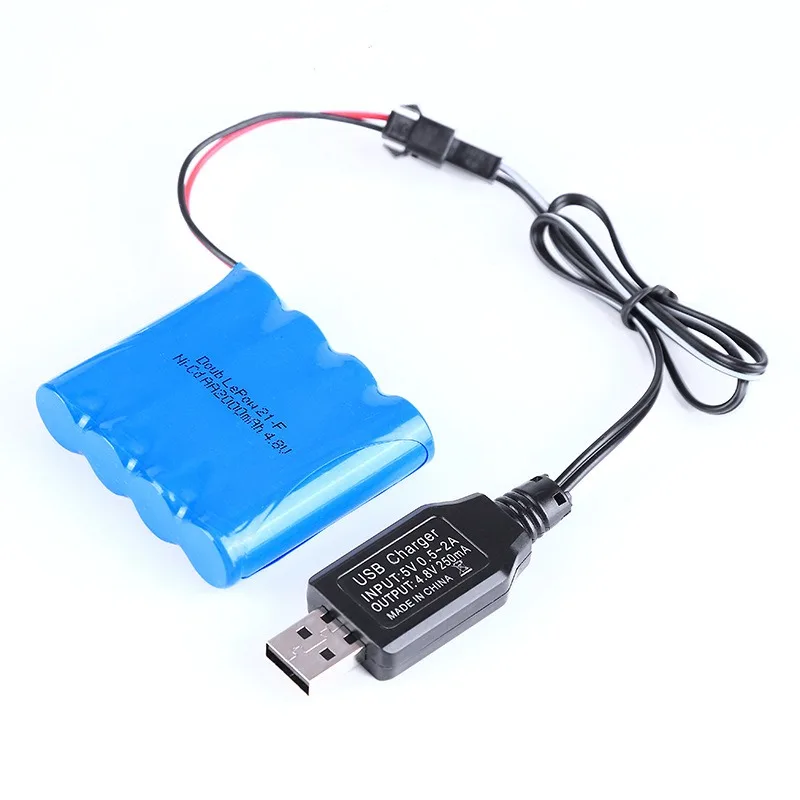 Rechargeable Battery 4.8V 2000mAh for Toy Dump Truck Four-wheel Drive Alloy Climbing Car Large Capacity Lithium Battery