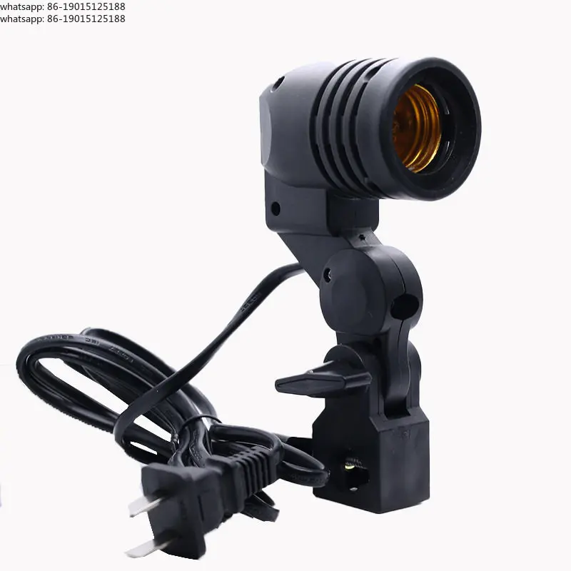 

Держатель заполняющего света для фотосъемки, аксессуары E27, держатель лампы с одной головкой, зонтик с резьбой, держатель лампы, лампа для фотосъемки