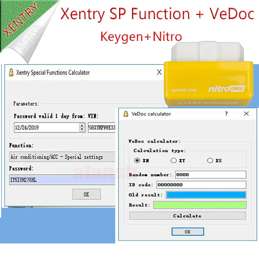 2026 DAS Xentry Special Function Calculator FDOK Vedoc Calculator Keygen for MB Star C3 C4 C5 C6 Nitro