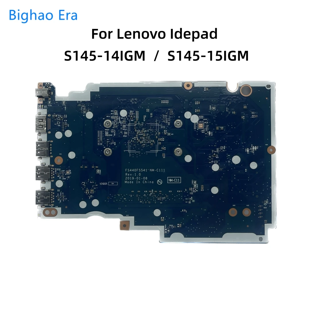 For Lenovo Ideapad S145-14IGM S145-15IGM Laptop Motherboard With N4000 N4100 N5000 CPU DDR4 FS440 FS541 NM-C111 FUR: 5B20S4228