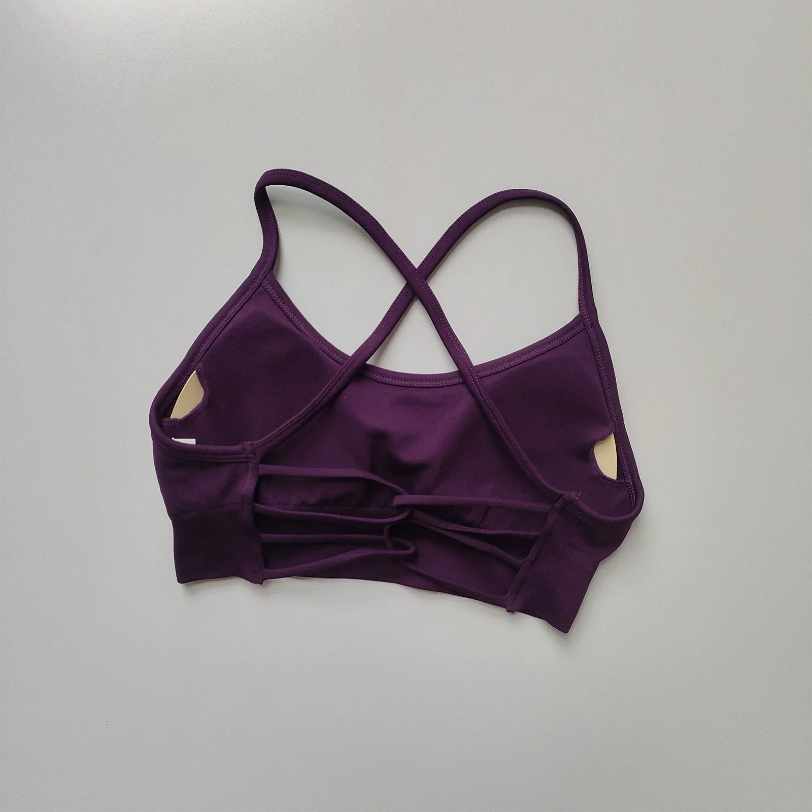 Sport-BH für Damen mit gekreuzten Rücken, stoßdämpfend, gerafft, sexy, für Fitnessstudio, Laufen, Yoga, Sommer, Outdoor, bequeme Fitnessbekleidung – Detail 18