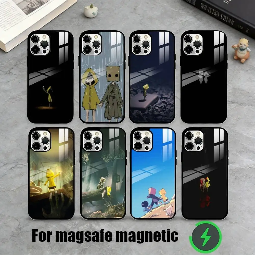 

L-Little Nightmares Graphic Phone Case For iPhone17,16,15,14,13,12,11 Plus,Pro Magnetic For Magsafe Wireless Charging