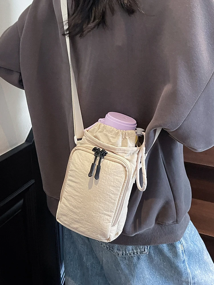 Lightweight Crossbody Bag Single Shoulder Water Bottle Yoga Running Sports Outdoor Portable Phone Bag Youth Fashion Summer New