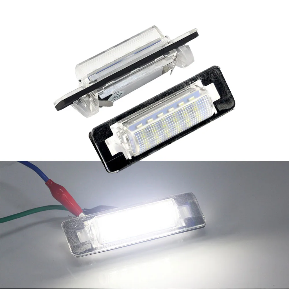 1 Pair LED License Plate Light For Benz W210 E300 E320 E420 W202 4D C230 C280 C43 AMG Car Accessories #A2108200356