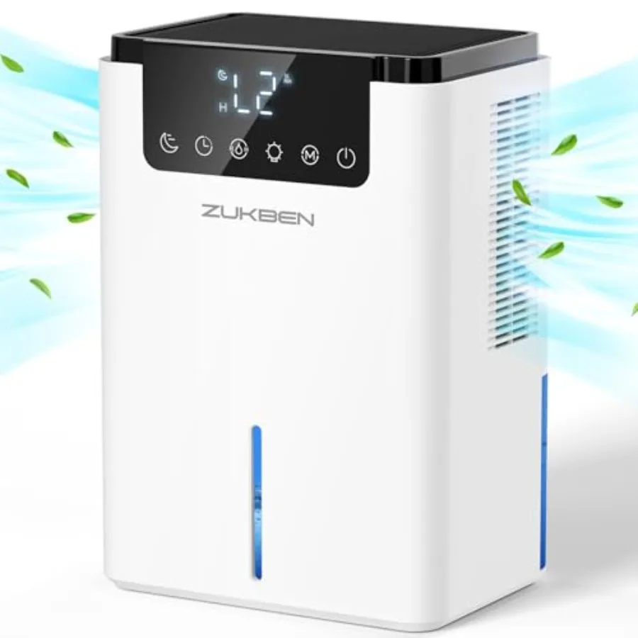 

Dehumidifier75 OZ Water Tank 500 sq.ft Dehumidifiers for Home Quiet Dehumidifier for Bathroom Bedroom Basement RV with 12H Time