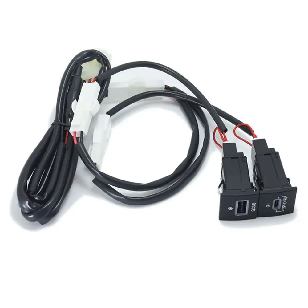 Für VW Golf 6 Jetta 5 MK5 Scirocco 06-12 QC3.0 Typ C PD USB Schnell-Autoladegerät Ersatzstecker 12V/24V – Detail 9