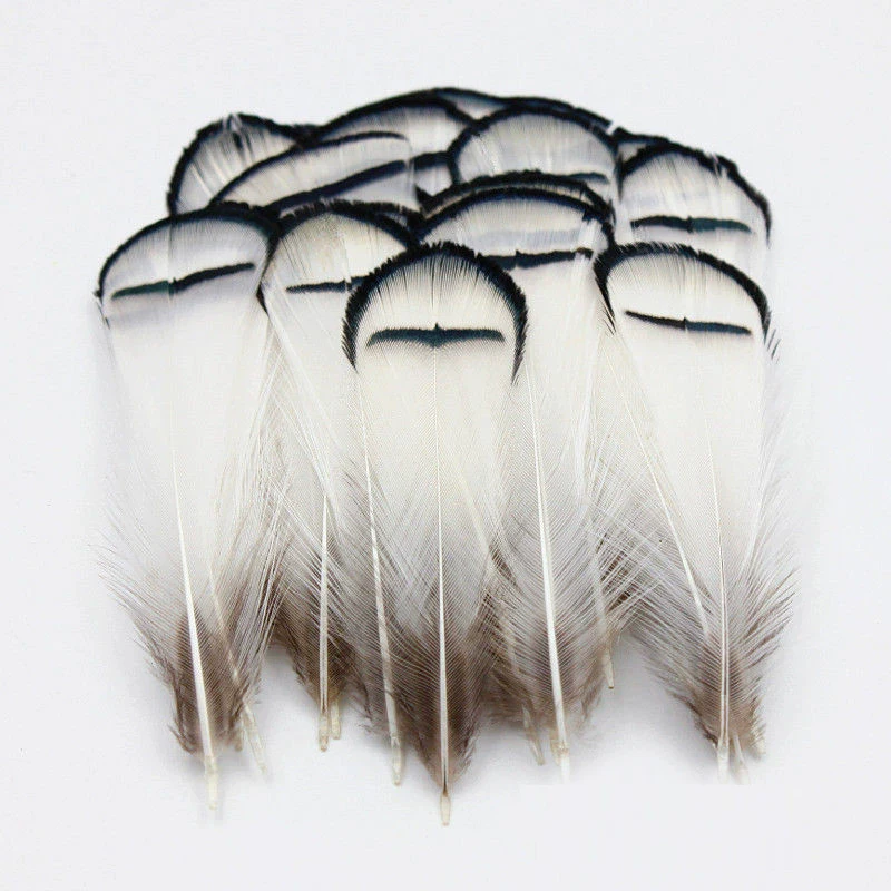 

100 шт./лот! Перья фазана Леди Амхерст белые, натуральные, 5-8 см, для сережек, изготовления головных уборов, ювелирных изделий и поделок.