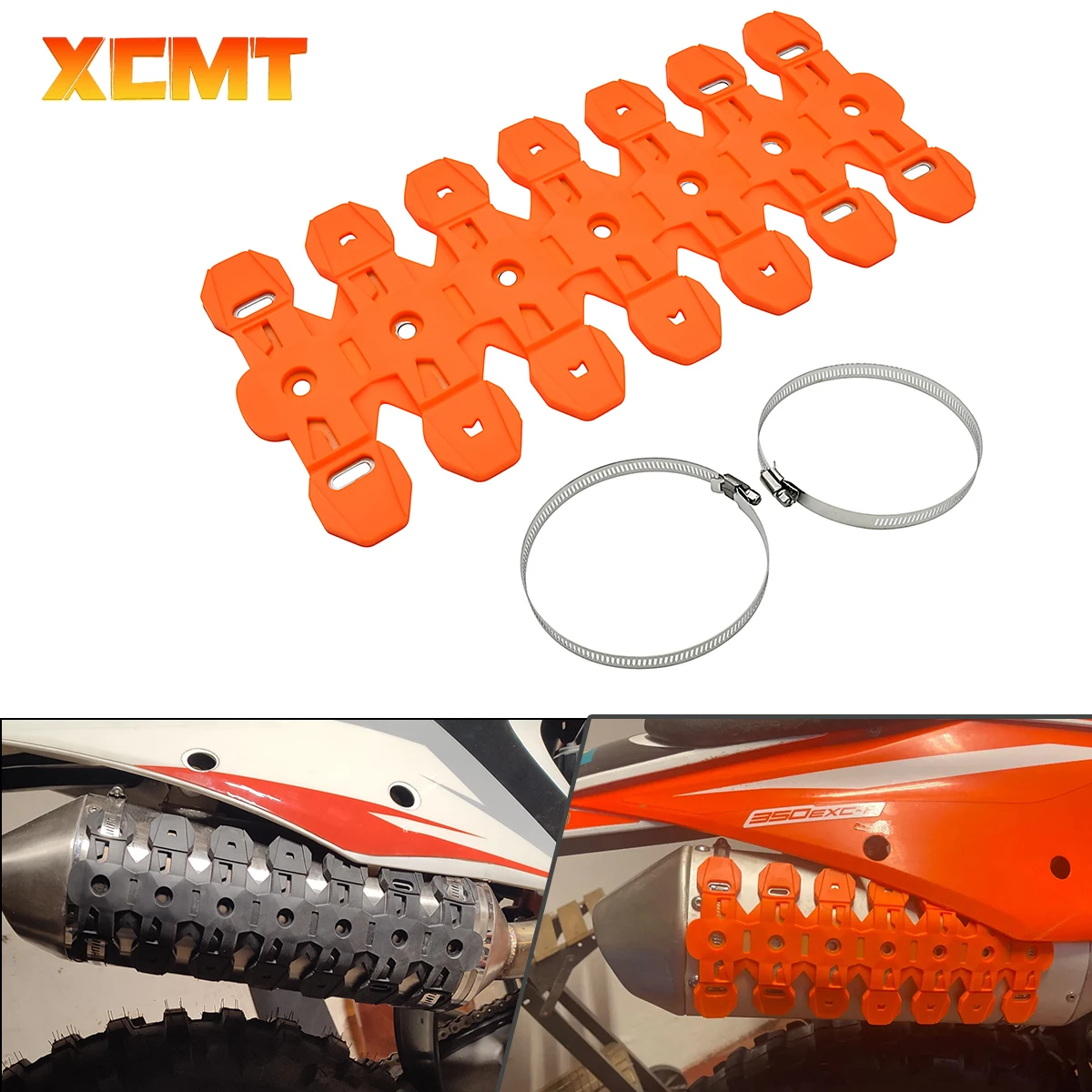 

Universal Motorcycle Exhaust Muffler Pipe Shield Protector Guard For KTM Honda Yamaha Suzuki Kawasaki CRF YZF WRF RMZ 250 450