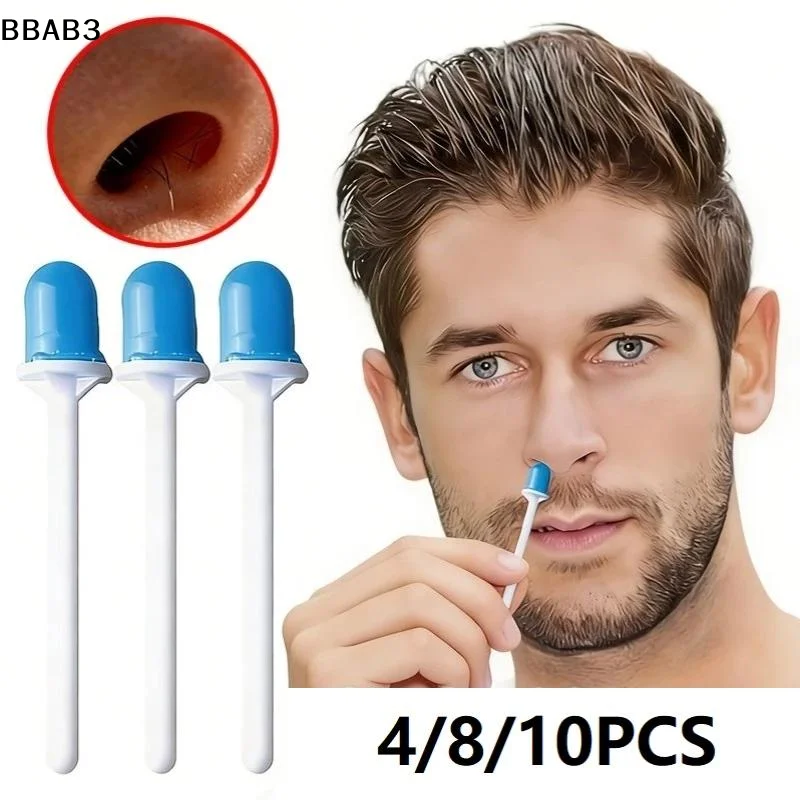 4/8/10 Pcs Disposable Nose Wax Sticks Nose Wax Applicators For Painless Nose Hair Removal Remover Tools Wax Kit Accessories