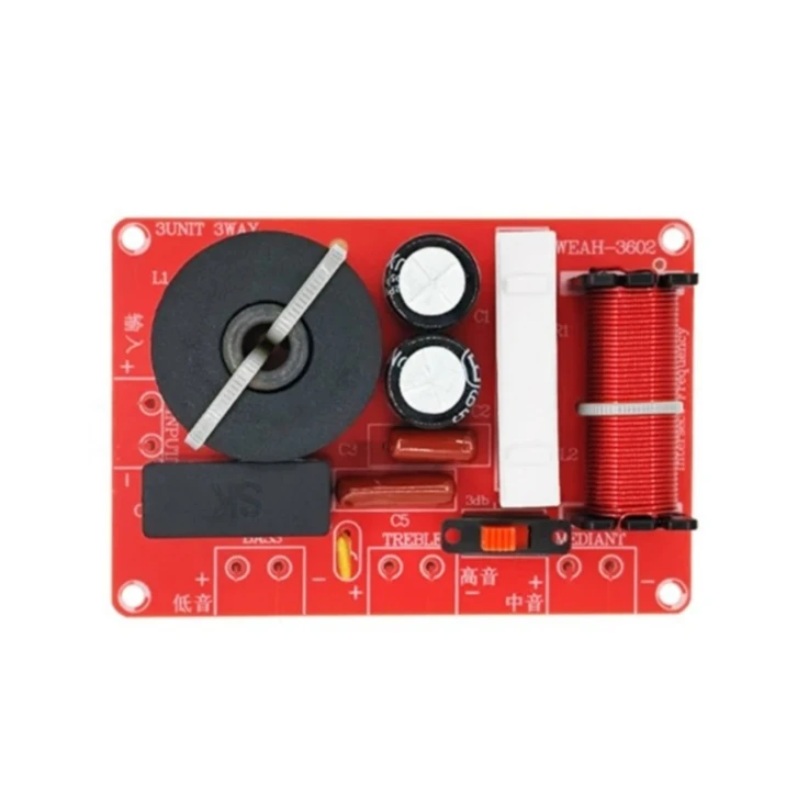 2 قطعة وحدة مقسم تردد المرشح المتقاطع D2RC لوحة مقسم مكبر الصوت ثلاثة أضعاف Altos باس 3-قناة صوت عالي الطاقة #6