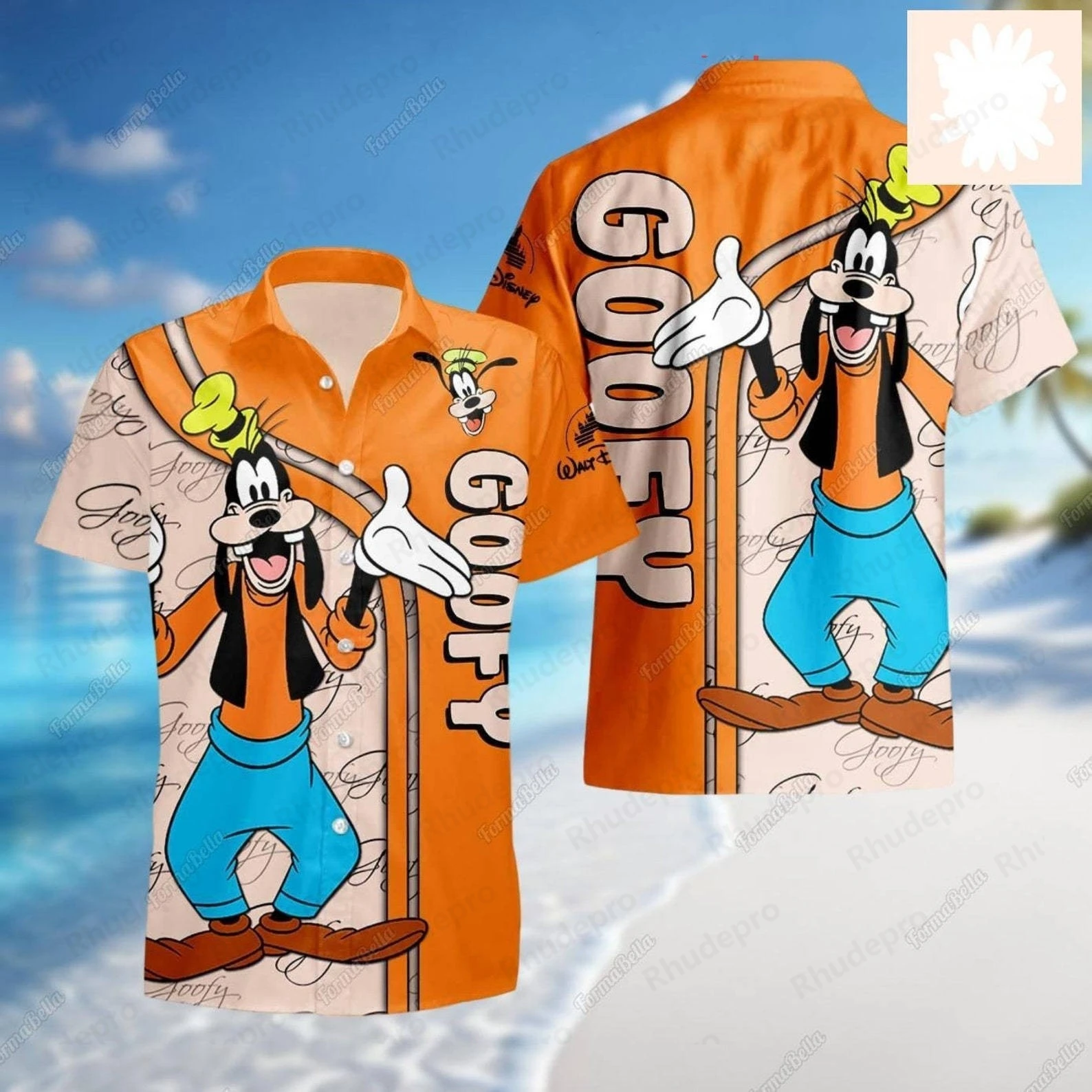 

Disney Cute Goofy Women's Shirt Fashion Button Up Hawaiian Shirts Tops Summer Casual Womens Short Sleeve Beach Shirts Tshirt