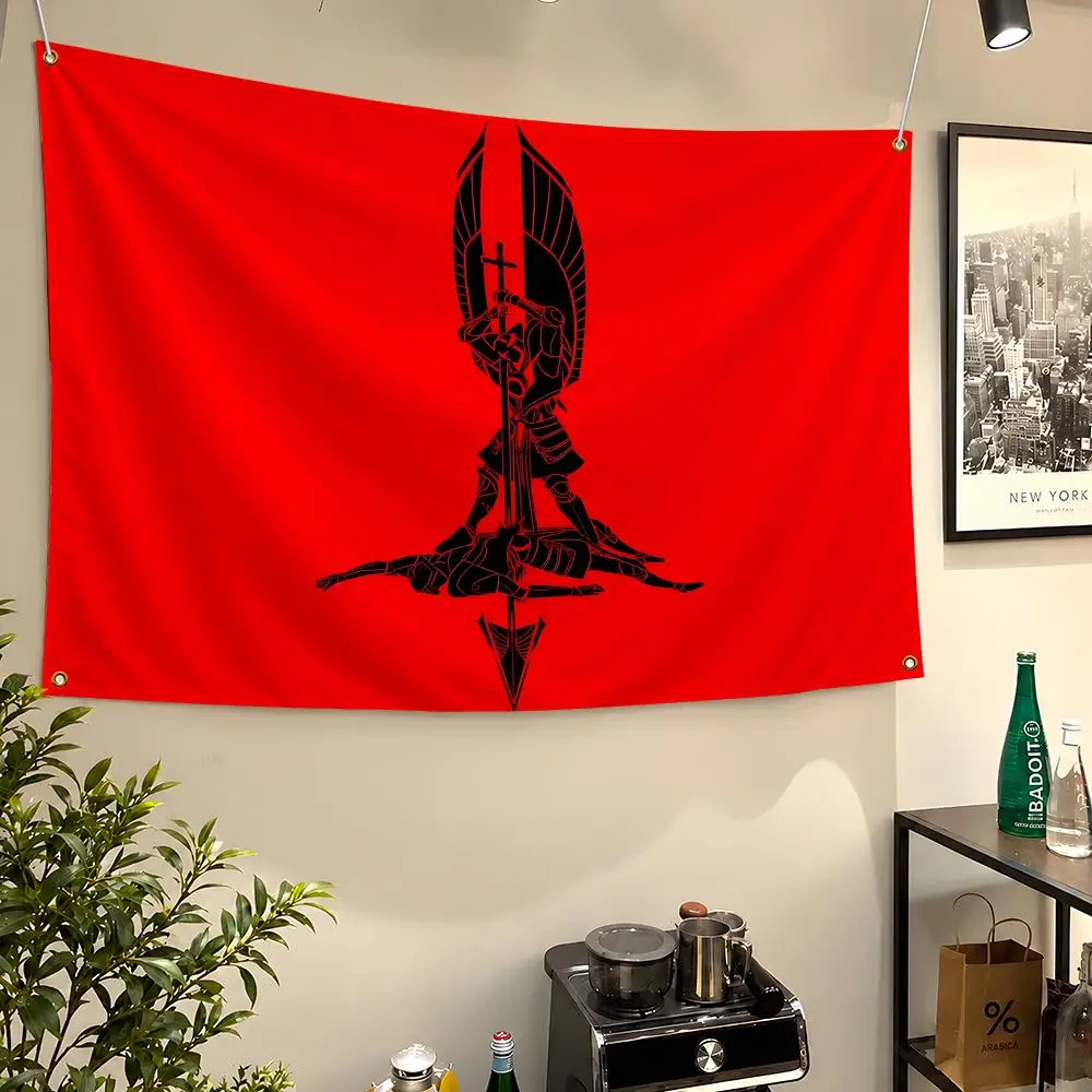 Game ULTRAKILL V1 Gabriel Minos Prime Flags Wall Hanging Flag Banners For Birthday Parties Outdoor Bedroom Dorm Room Decor