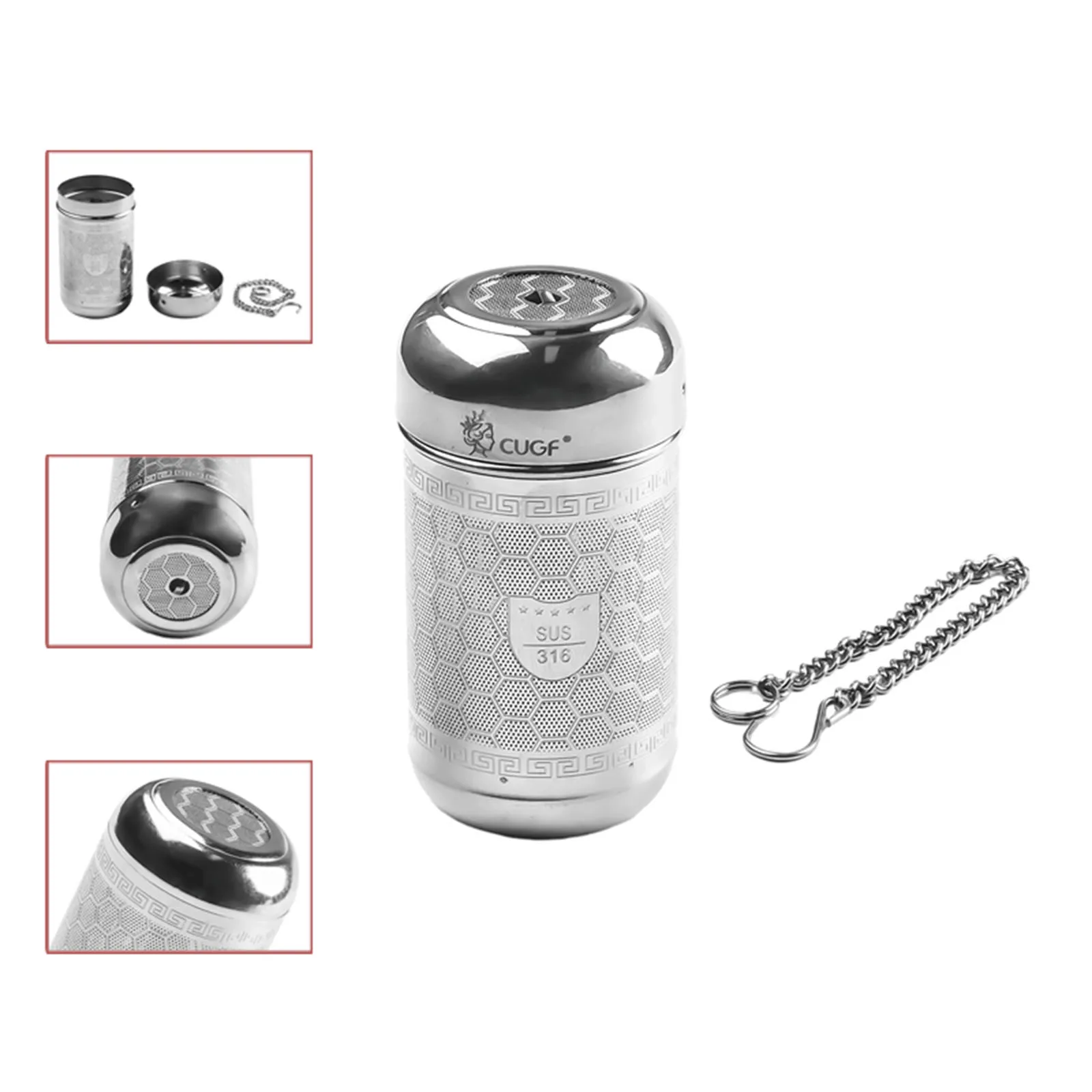 Mesh Tea Strainer Stainless Steel Material Double Hole Distance for Better Flavor Minimal Sediment Leak Easy to Handle
