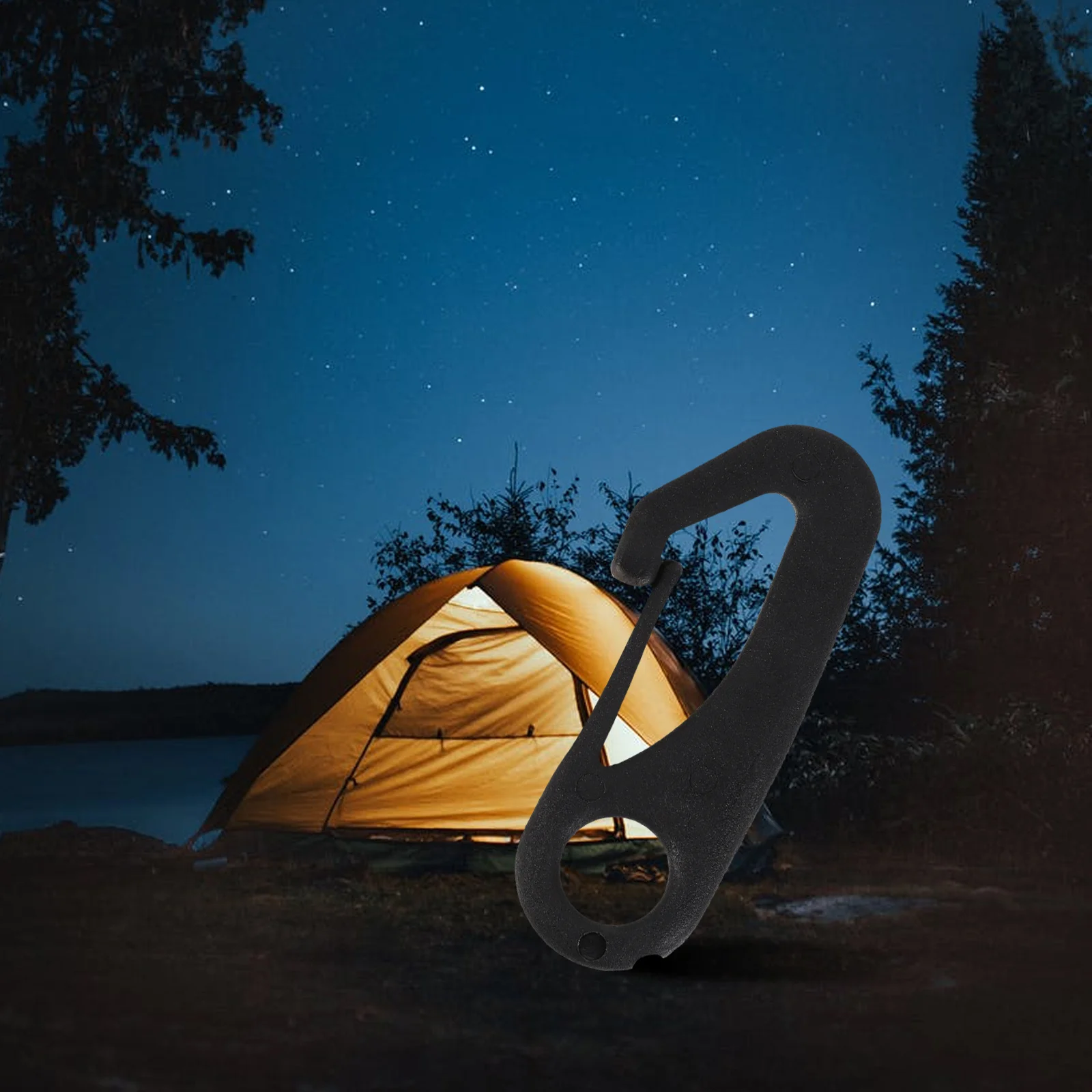 

50pcs Tent Hook Clips Plastic Flagpole Snap Hooks For Outdoor Flag Attachment Waterproof Rustproof Fastener For Tent Pole