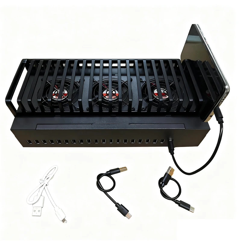 Multi port charger hub chassis, supporting charging for all mobile phones, power accessories