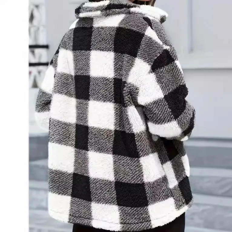 معطف كاجوال عصري منقوش من القطيفة متعدد الاستخدامات بأكمام طويلة #2