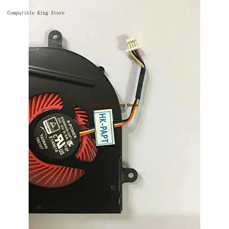 B Fan for MSI GS63VR 6RF GS63VR 7RF GS63VR Stealth Pro MS-16K2 MS-17B1 BS5005HS-U2F1 CPU Cooling Fan 4-Pin DC 5V 0.5A