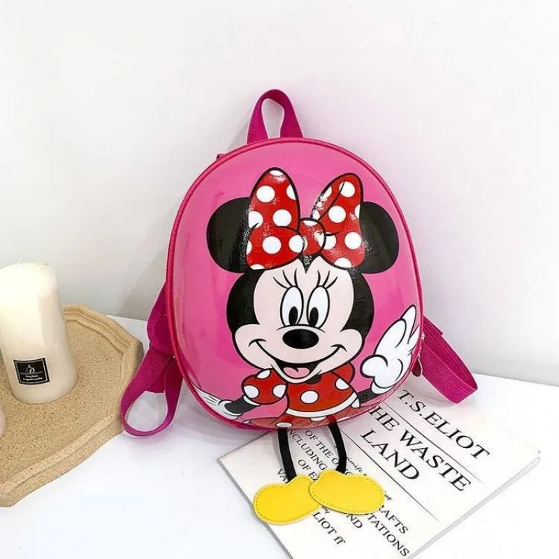 Disney  Mouse Mickey Mouse Cartoon Cute Small Fun Kindergarten Male and Female Baby Hard Shell Small School Bag Trendy Style