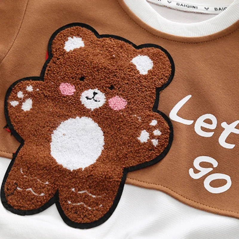 New Autumn Baby Girls Clothes Set Children Boys Cartoon T-Shirt Pants 2Pcs/Sets Toddler Clothing Infant Costume Kids Tracksuits image 6