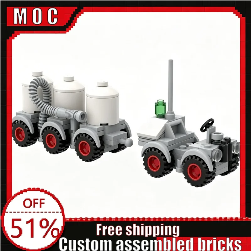 

113 PCS Space Rocket Fuel Tanker Transport Car Building Blocks Model Educational Assembly Toys Creative Birthday Christmas Gifts