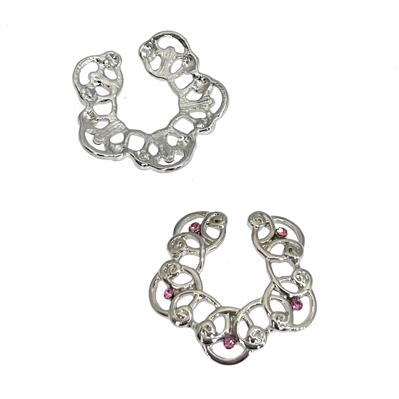 2 قطعة/الوحدة الطازجة الصيف فريد Folwer الحلمة ثقب ، مثير بار خواتم مجوهرات الإبداعية أنيقة الجسم مجوهرات النساء الرجال هدية