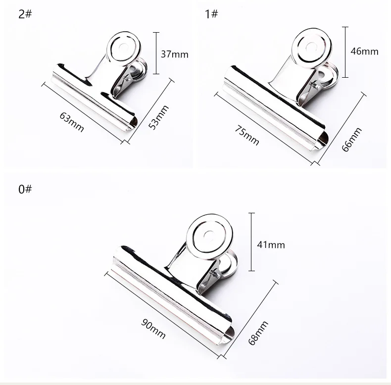 Clip de Metal potente de 10p, material de papelería, suministros de oficina, fijación de carpetas para el hogar, Clip de libro pequeño, Clip de