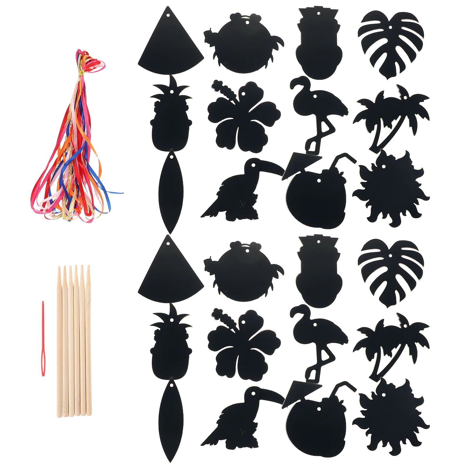 

Party Decoration Children Diy Crafts Tag Beach Favors Paper Hawaii Creative Scratch Hanging