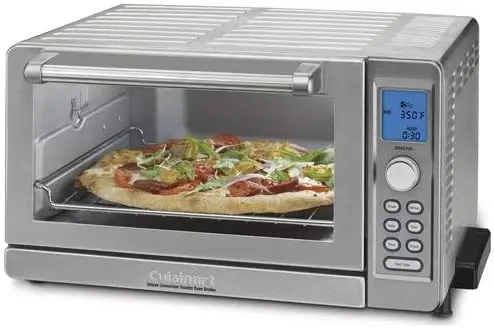 TOB-135N Deluxe Convection Toaster Oven Broiler, Brushed Stainless, Silver