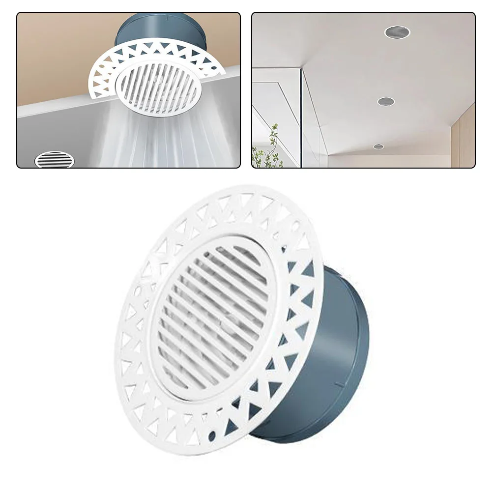 75mm/100mm Round Air Vent Wall Extractor Grille Air Circulation Vents Cover Round Ducting Ventilation Cover