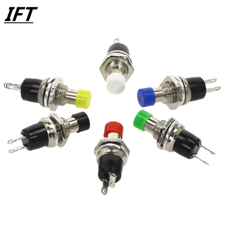 6pcs PBS-110 7MM Momentary Push button Switch Press the reset switch On Off Push Button Micro Switch Normally closed NC